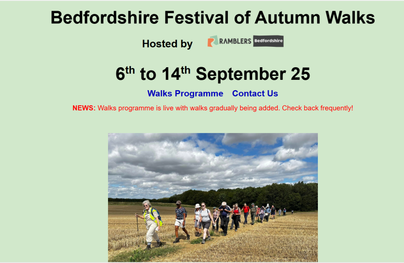 Image from the Bedfordshire Festival of Walks website