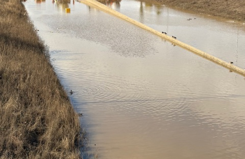 Image of flooded A421