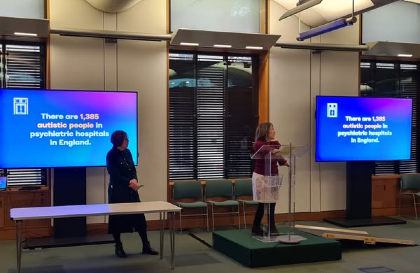 Marie Tidball MP speaking at Autism event