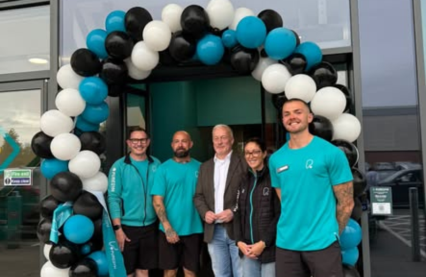 Richard Fuller MP with the Team at PureGym