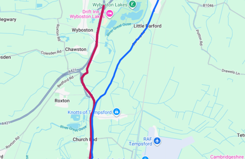 Black Cat A1 diversion map