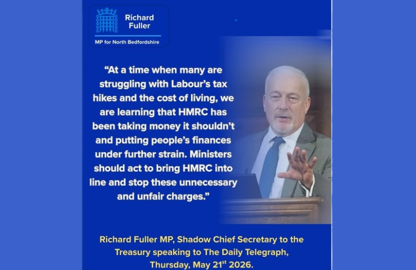 Richard Fuller MP's Telegraph quote on HMRC