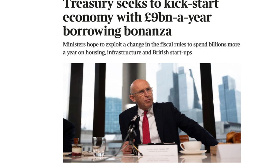 Screenshot of Times newspaper headline