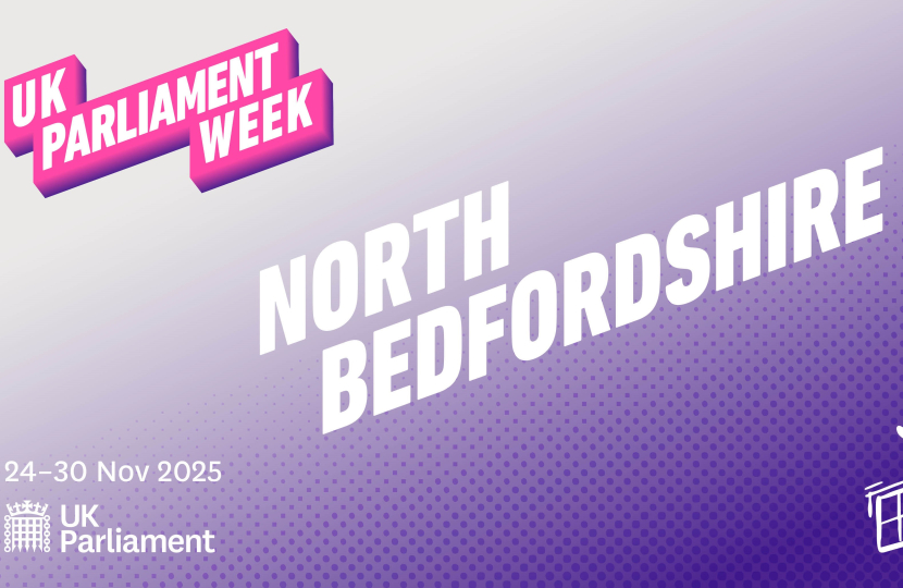 North Beds Parliament Week Poster