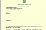 Letter to Matt Hancock
