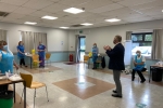 Richard thanking staff at Weatherley Centre Biggleswade