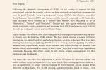 Image of Letter to SoS about Sustainable Farming Incentive