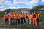 Richard Fuller MP and local councillors at Biggleswade Water Recycling Centre