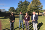Richard joining Biggleswade Mayor's charity Green Wheel Walk