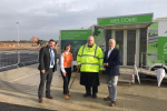 Richard at the formal start of works ceremony on the A428 Black Cat to Caxton Gibbet improvement scheme