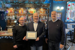 Richard with Eamonn and Shaun from The Rose in Biggleswade