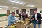 Richard at Veg Box Donation Scheme in Potton