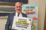 Photo of Richard at the Greenpeace event in Parliament