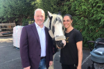 Richard with Natasha and her horse Duchess at the Podington Ride