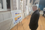 Richard Fuller at the East West Rail consultation event in Tempsford