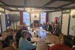 Meeting of Sandy and Biggleswade town councillors, rail users and Richard Fuller MP with GTR
