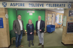 Richard Fuller MP at St Andrew's School Biggleswade with Head Teacher Sue Rolfe and school governor, Cllr Jonathan Woodhead 