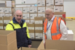 Richard Fuller MP at Sanofi's distribution centre at Movianto site