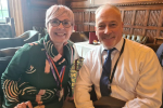 Richard Fuller with constituent Patrizia