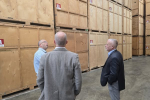 Richard Fuller MP at Clark & Rose Removals in Biggleswade