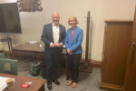 Richard Fuller MP with Treasury Minister Emma Reynolds MP