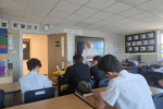 Richard Fuller MP addressing students at Sandy Secondary