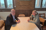 Richard Fuller MP with Cllr Verity Hawkins from Little Staughton Parish Council