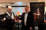 Richard Fuller MP with Nigel McNally MD of Brookfield Drinks in Sharnbrook