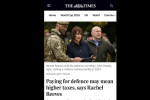 Screenshot of The Times Headline 10 June 2026
