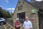 Richard Fuller MP with Councillor Jon Gambold at Biddenham drop-in sugery