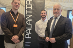 Richard Fuller MP with oe Cunningham from Palentir and Dan Stewart from Bedfordshire Police