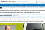 Screenshot of Biggleswade Chronicle article