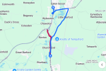 A1 northbound diversion
