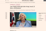 FT Headline screenshot about Ann Widdecombe