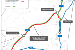 Image of the diversion route during road closures