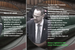 image of Richard's question and the minister's reply