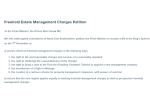 Richard's freehold estate management charges petition text