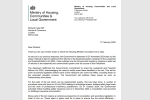 Image of Housing department reply to Richard on Freehold and Leasehold Reform