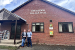 Richard with Martin Towler after Thurleigh drop-in surgery
