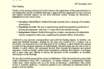 Richard's follow up letter to Minister Morgan