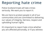 Screenshot of Scotland's hate crime
