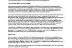 Image of letter from Universal re planning application