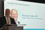 Richard addressing the audience