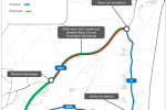 National Highways A421 Westbound diversion map