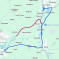 A1 and A421 diversion map