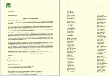 Beauty Sector Letter