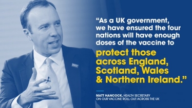 Matt Hancock vaccine quote