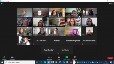 Zoom meeting with Emma Sykes, Caroline Nokes & local beauty sector business owners