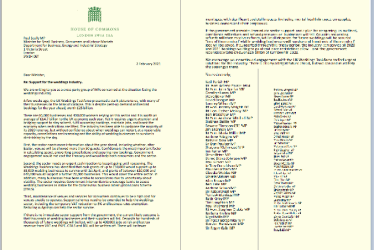 Weddings Sector letter