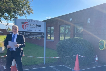 Richard at Potton Middle School